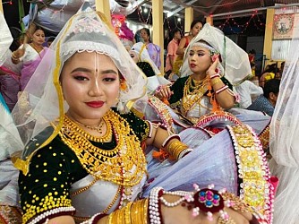 Traditional Rash-Utsav was celebrated in Agartala Radha Madhab temple. TIWN Pic Nov 4