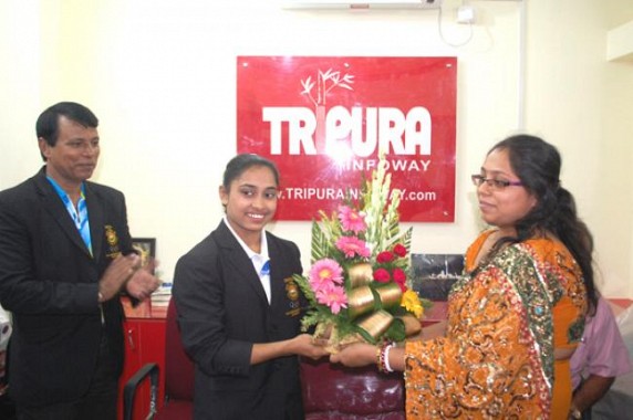 TIWN felicitates Dipa Karmakar on August 6, 2014