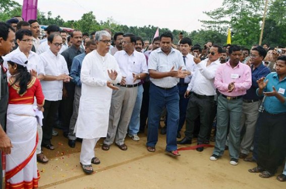 With an eye on panchayat poll, Tripura CM on inauguration spree