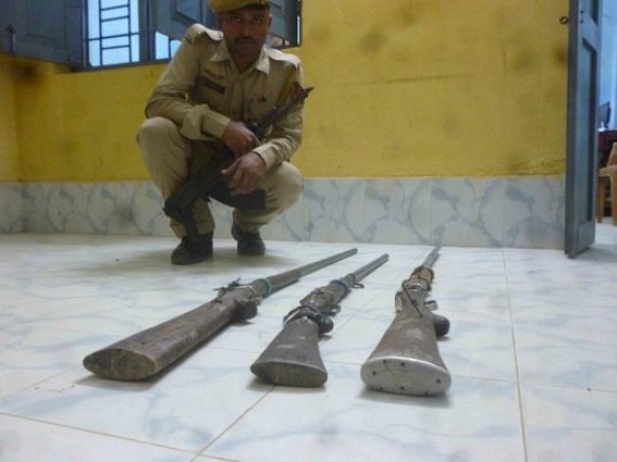 Now its turn of Ambassa : Cop seized rifles, No arrest