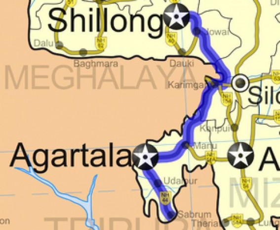 Land acquisition,  alignment complete for double lane in Udaipur-Sabroom segment of NH 44