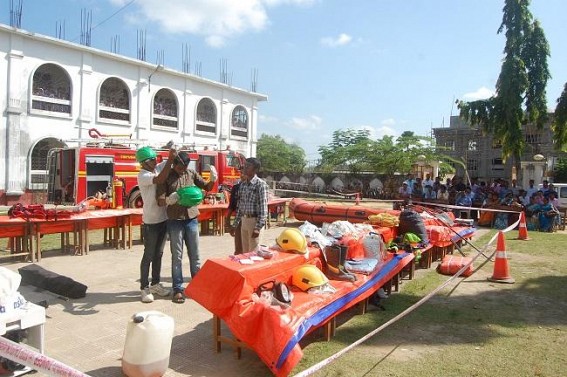 Disaster Mgmt drill organized by Sonamura Sub-Divisional Administration