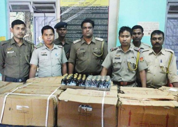 Police recovers contraband items, one detained in Churaibari