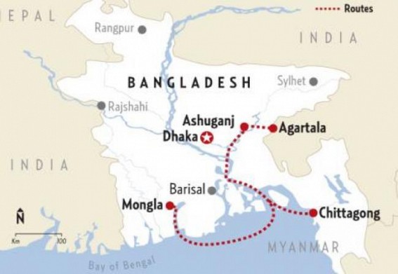 Ship carrying 5,000 MT foodgrain for Tripura reaches Ashuganj port, transportation of rice to start by 48 hours