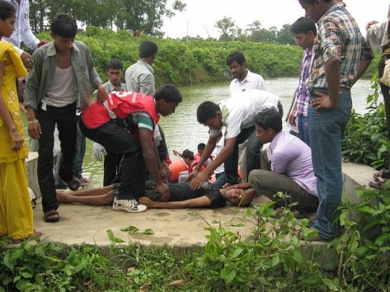 Mega mock drill on disaster management held in Santirbazar