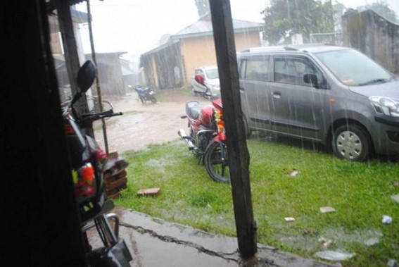 Heavy rain mars Puja festivity in Kamalpur