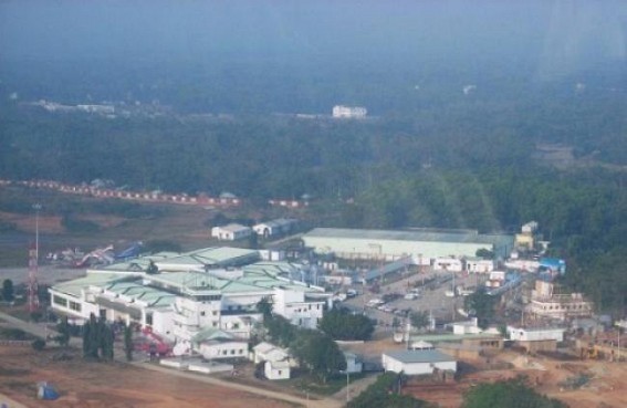 Airport Privatization: Union's Agartala Unit  organized lunch hour protest and total strike on 11 March