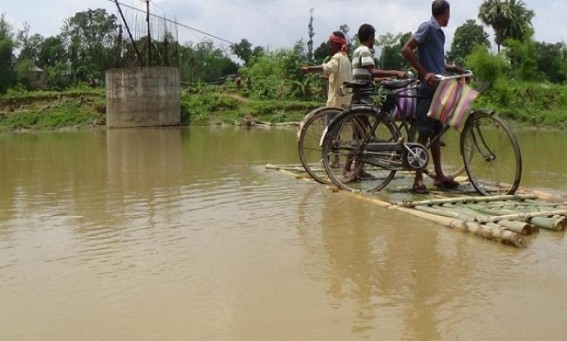 Khowai: 2 years on, bridge remains incomplete; Resentment brewing among villagers