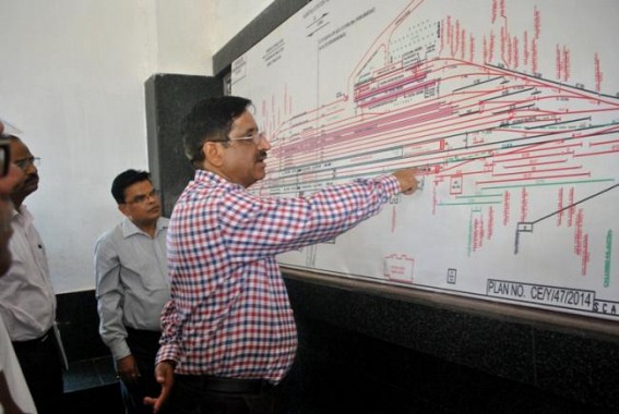 NFR GM visits Agartala Railway station, BG conversion work likely to get completed by November, says NFR GM Jaggi