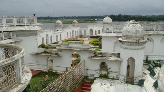 Preparation on peak for Neermahal Tourism Festival
