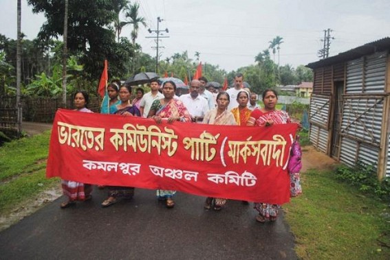 Kamalpur: Putiacharra NWDPRA project scam: CPIM hit the road today demanding stringent action