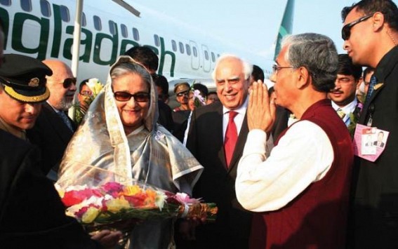  Hasina thanks Tripura CM for backing land swap deal