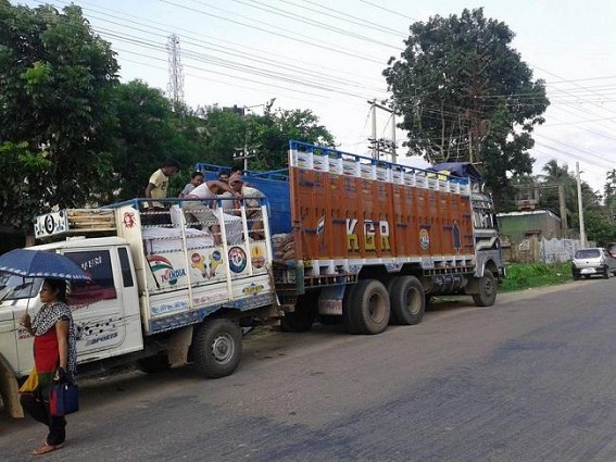 Teliamura : Income tax officials seize a truck red handed