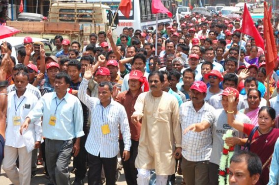Congress, BJP, TMC, IPFT  ducks, CPI-M wins ADC poll 2015 : Opposition blames massive rigging