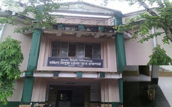 Pathetic condition of the Belonia Public Library : Misery for book lovers