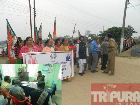 BJP places deputation to punish MLA Manoranjan Acherjee