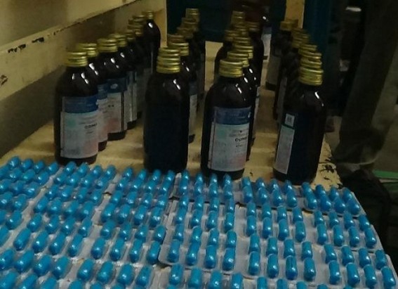  Police conduct raid, contraband items ceased at Khowai