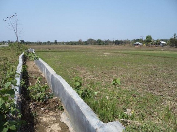 Lack of irrigation channel across 500 hectares land cause disasters in Minister Aghore debbarma's constituency; Locals say â€œNo vote to ADCâ€