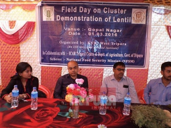 One day workshop for farmers held at Teliamura 