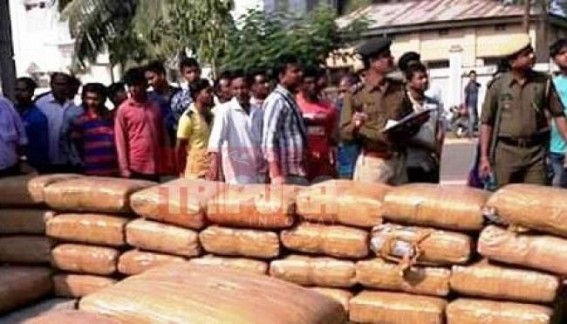 1000 KG Ganja recovered from Melagharh 