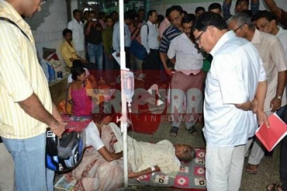 With Assembly election coming forward Health Minister Badal Chowdhury suddenly remembers to make namesake visit in GB hospital for reviewing the work progress