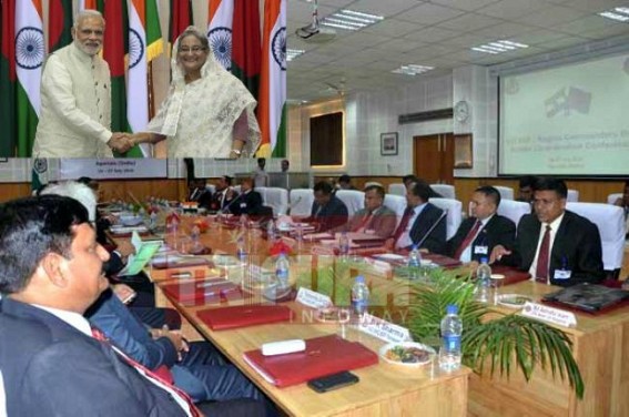 Tripuraâ€™s 35 % unsealed Border issue : Modiâ€™s Act-East policy enabled  4 day long Indo-Bangla joint meet : Border crimes spiked up , BSF-BGB Joint meet began  within 1 month of MHA Border Secretary Susheel Kumarâ€™s visit