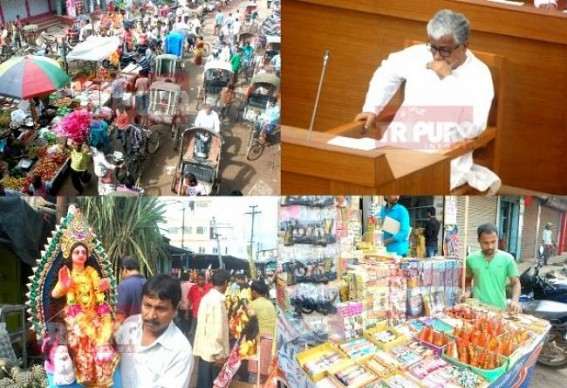 No â€˜Better Daysâ€™ in Left Front regime: Tripura again welcoming â€˜Goddess of Wealthâ€™ with cut-price budget : Poor income, huge unemployment, low pay-scale, price-hikes hit 2016â€™s Festive-Season 