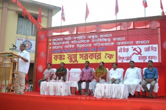 Bijan Dhar sought votes in bi-election 