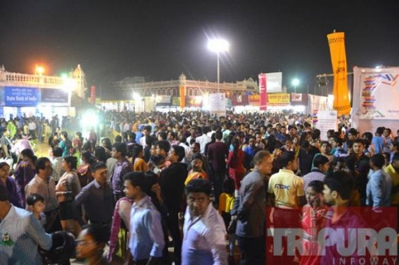 Agartala Book Fair narrowly escaped from a massive fire