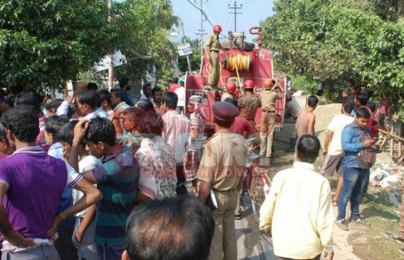 Mysterious fire caused heavy losses