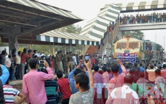 BG express train likely to chug into Tripuraâ€™s soil on July 31, train will move at snailâ€™s pace of less than five KM per hour through the diversion line in Migrendisa: Railway construction official Pratap Singh talks to TIWN