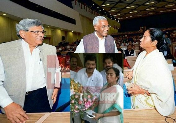 Will Mamata's intimacy with CPI-M  destroy TMCs' future in Tripura ? Does Mamata really want to wipe out CPI-M from Tripura or is she more keen with 2019 dream?