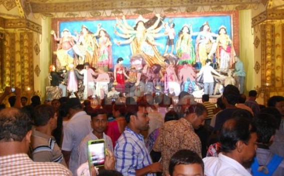 In deplorable condition of Capital City people geared up to celebrate Puja