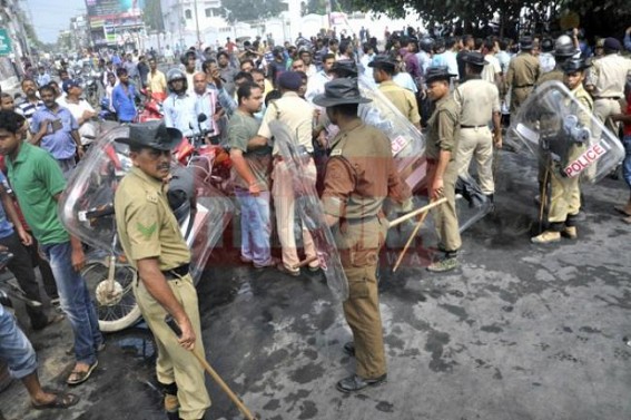 Shortage of essential items, fuel cripples life in Tripura, protests on