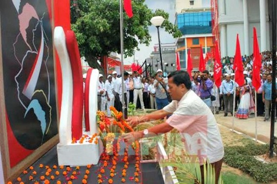 Conspiracy (?) Against CPI-M from Raj Bhawan : Central Ministers not caring about state's development ! Is MP Jiten forced to express CPI-M's anxiety over the uprising of BJP ? 