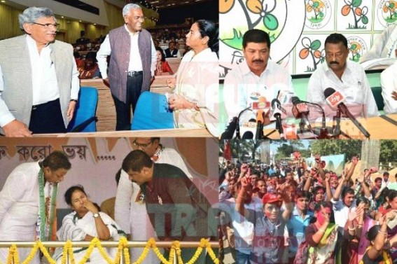 Has Mamata Banerjee ruined  Tripura Trinamool by aligning with CPI-M ? Does Mamata only think for WB votes ? :  Barman blamed 'BJP, CPI-M for creating confusion ahead of Election'