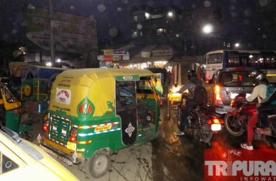 Regular traffic congestion hits the common mass, disrupts smooth movement of vehicles 
