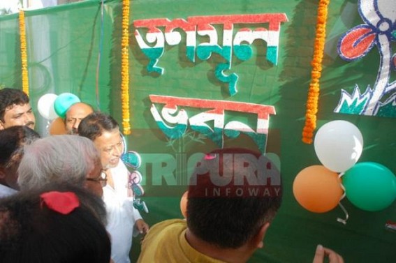 AMC to evict illegally constructed Trinamool Bhawan on Monday : Ashish Saha declines Trinamool Bhawan as â€˜Illegalâ€™, says, â€˜TMC members will give life but Trinamool Bhawan canâ€™t be demolishedâ€™, Ashish Saha told TIWN