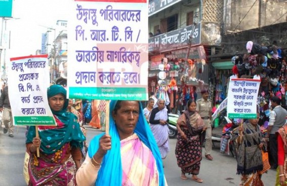 Dark-side of Tripura's Counter Terrorism, No compensation yet given to de-sheltered common people, deprived held mass-protest at Agartala