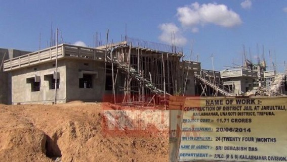 Deadline crossed : Rs. 11 crores 70 lakhs Dist Jail project lying dead, More than a crore labour wage remained unapid