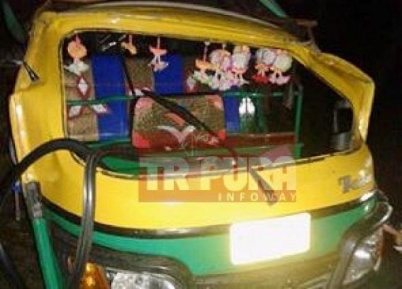 Road accident left three critical 