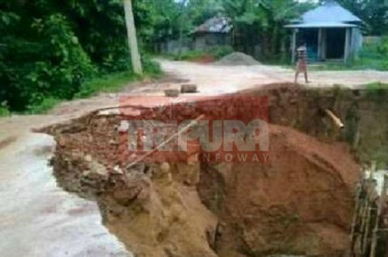Kanchanmala to Gaburdi  Bridge broken : Lackluster PWD remained in slumber
