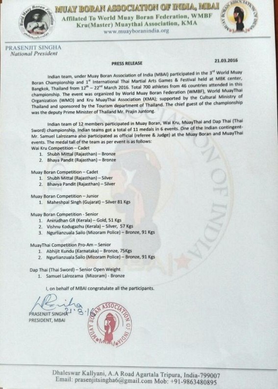 3rd World Muay Boran Championship result held