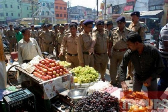 Commuters suffers for the encroachment of footpaths 