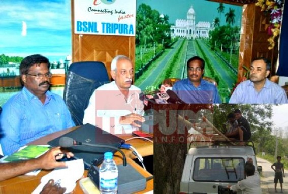 Sabroom: BSNL service suffers from indigent connectivity 