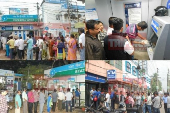 Demonetization hits Tripura hard, local Bank corruption turns painful : Tripura Govt chose to remain in slumber, no initiatives from State Govt to control nepotism in Bank branches, CM yet to convene Bankers meet after 1 month of demonetization