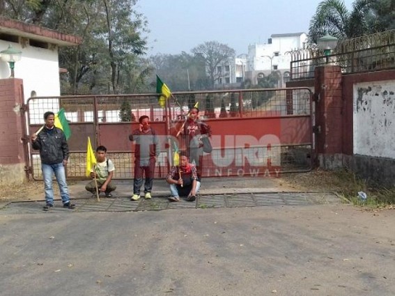 12 hrs Tribal outfits strike turns damp squib, Tribal dominated 3 regional parties lack strength, lone IPFT youth wing led ADC strike flops, security tightened