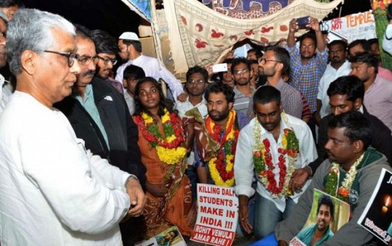 Manik's Sympathy for leftist Rohit Vemula was a sympathy for India's enemies ?