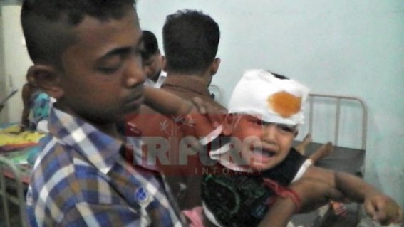 Road accident injured 3 persons at Udaipur