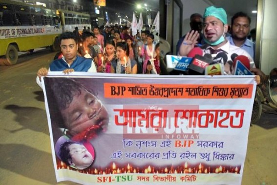 SFI's crocodiles tears for UP death skipped to mention about the Killer Doctor Kafeel Khan, a Leftist Hero who stole Oxygen Cylinders